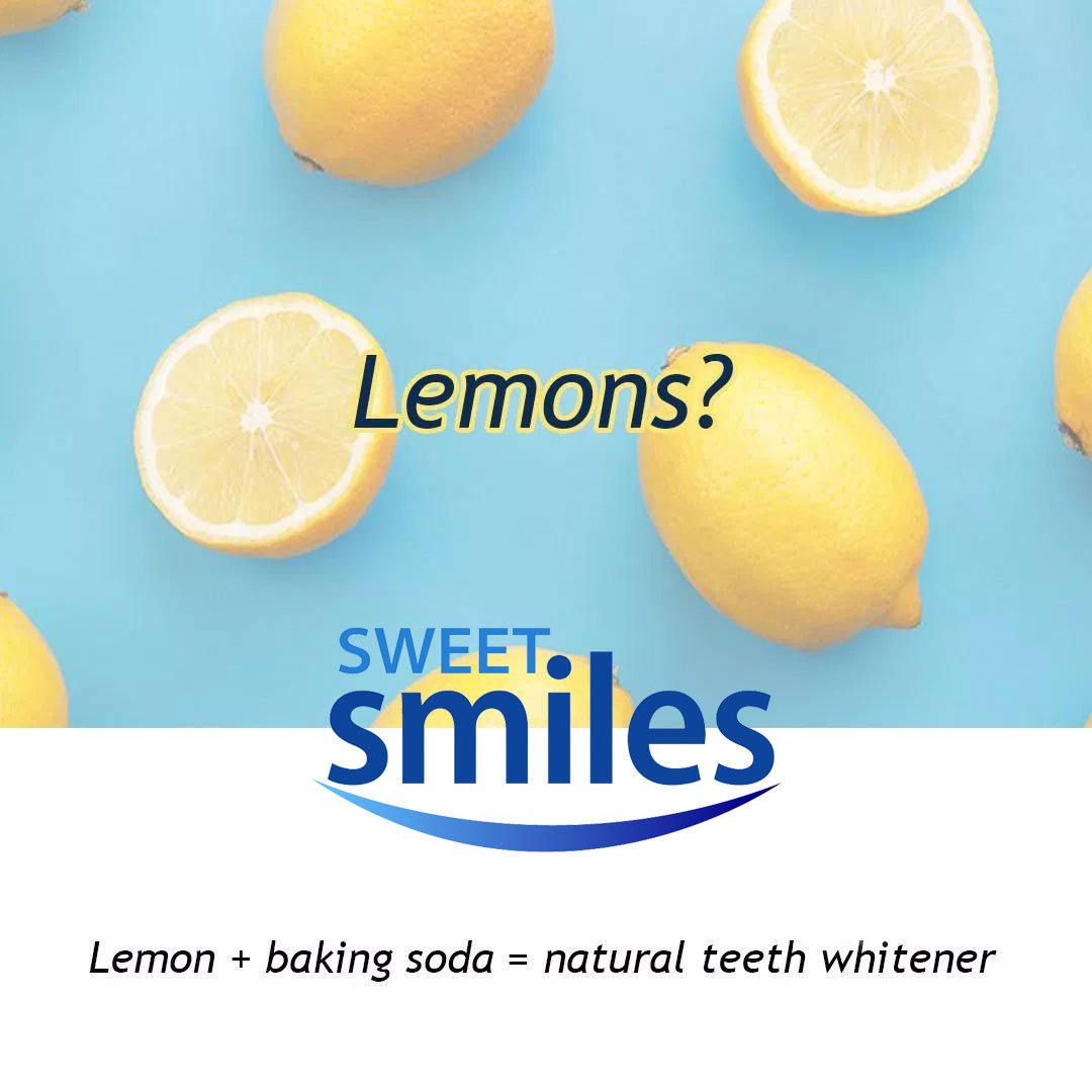 Lemons and Baking Soda for Teeth Whitening